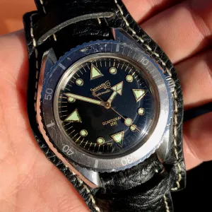 Vintage Eberhard & Co. Scafograf 200 Stainless Steel Divers Gilt Wristwatch