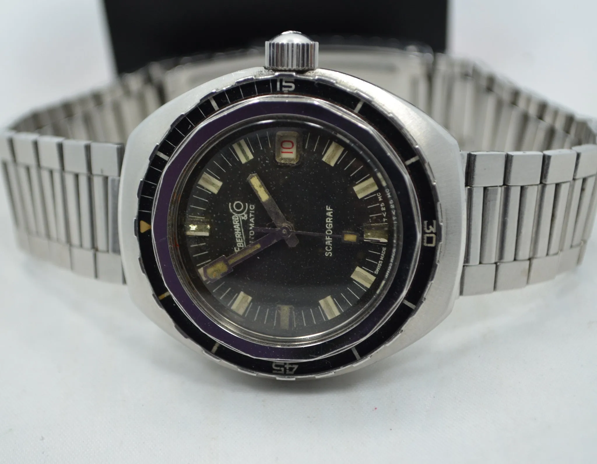 Vintage Eberhard & Co. Scafograf 400M Ref. 26028 Automatic Divers Wristwatch