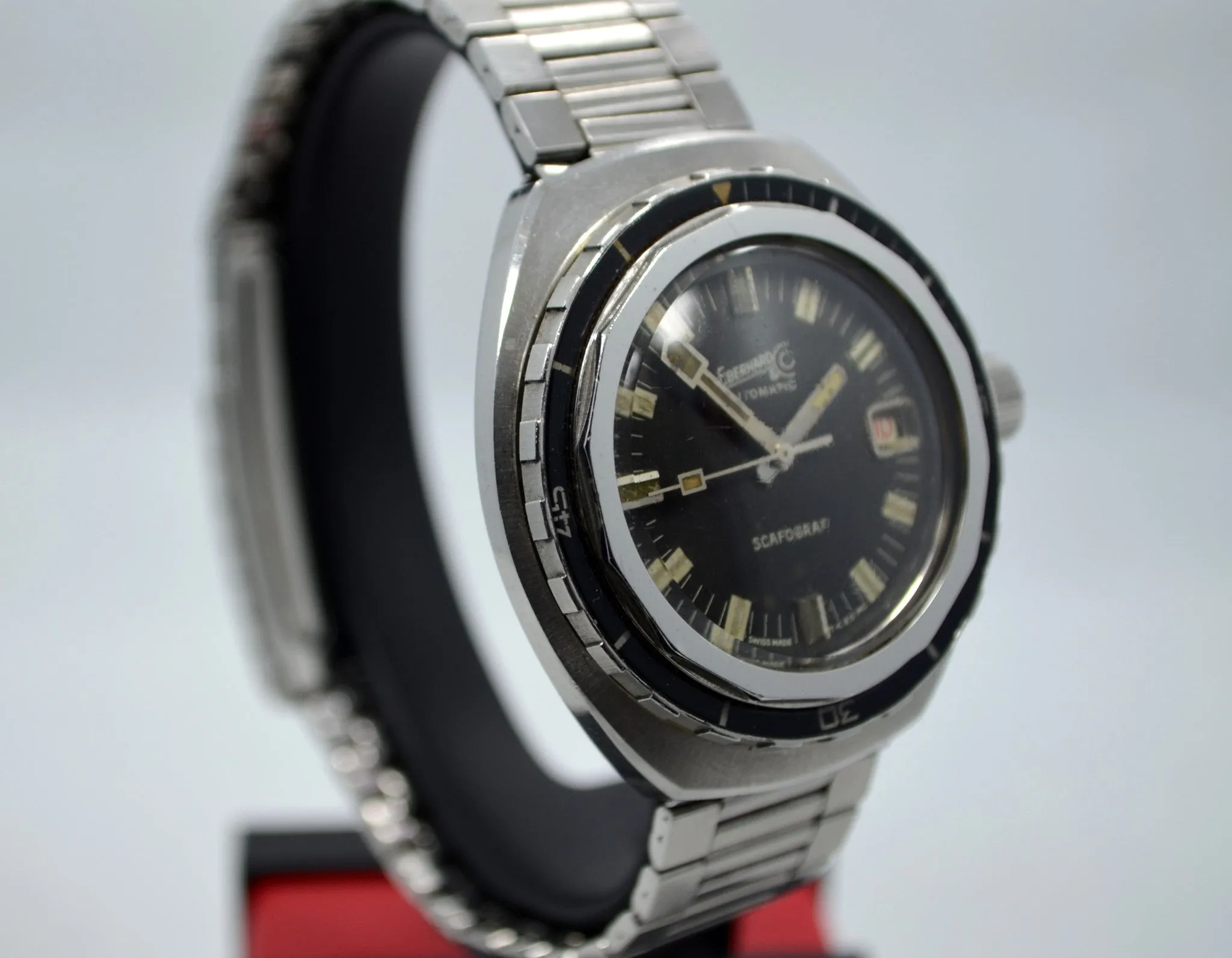 Vintage Eberhard & Co. Scafograf 400M Ref. 26028 Automatic Divers Wristwatch