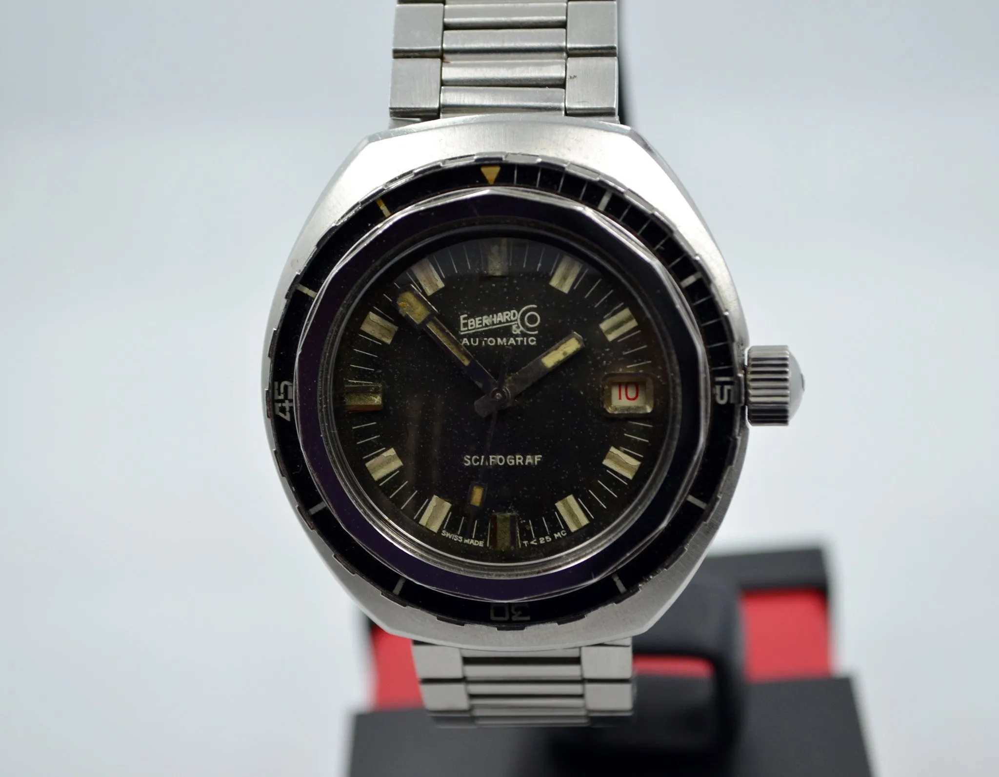 Vintage Eberhard & Co. Scafograf 400M Ref. 26028 Automatic Divers Wristwatch