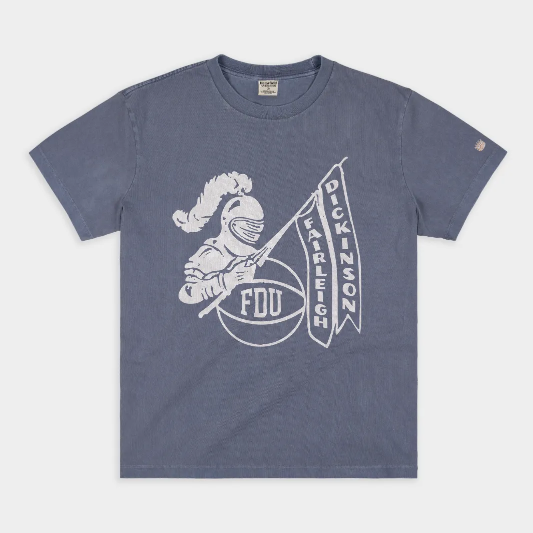 Vintage Fairleigh Dickinson Basketball Logo Vintage Heavyweight Tee