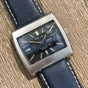 Vintage Favre Leuba Sea Raider 36000 Stainless Steel Automatic Day Date Watch