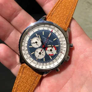 Vintage Gallet MultiChron Racine Excel-O-Graph Steel Chronograph EP 40.68 Wristwatch