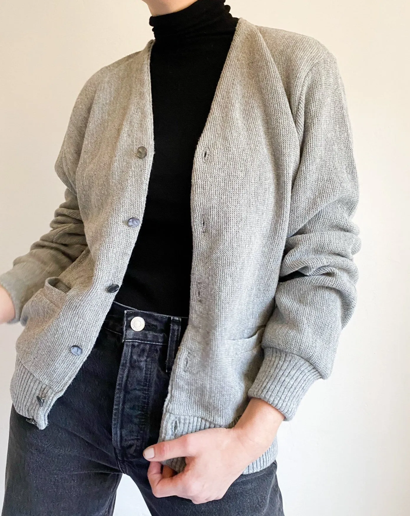 Vintage Grey Cardigan