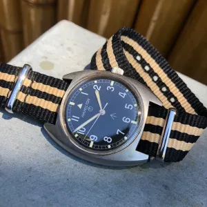 Vintage Hamilton W10 Military Steel Caliber 2750 Manual Wind Wristwatch Circa 1973