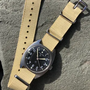 Vintage Hamilton W10 Military Steel Caliber 2750 Manual Wind Wristwatch Circa 1973