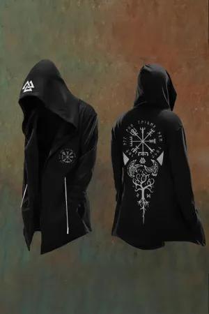 Vintage inspired Art Men's Hooded Jacket