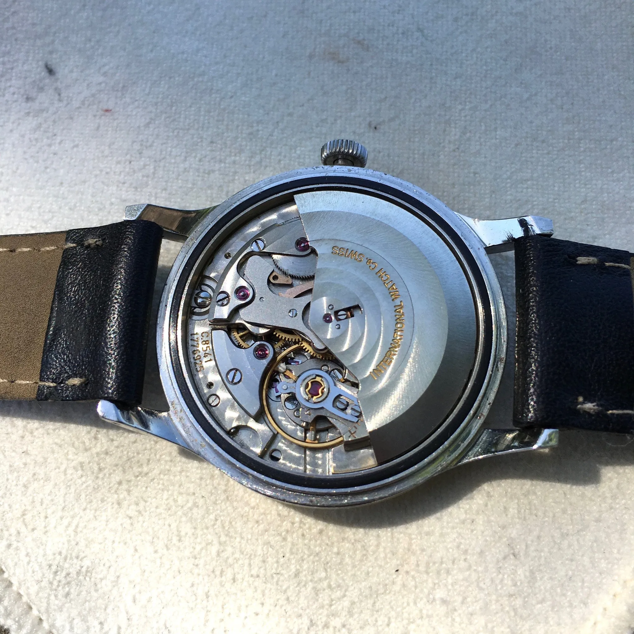 Vintage IWC Shaffhausen 809A Automatic Cal. 8541 Turler Signed Steel Watch