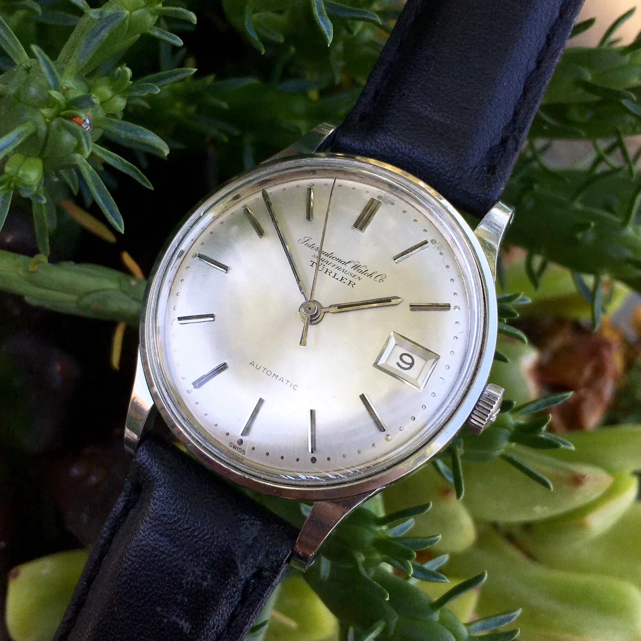 Vintage IWC Shaffhausen 809A Automatic Cal. 8541 Turler Signed Steel Watch