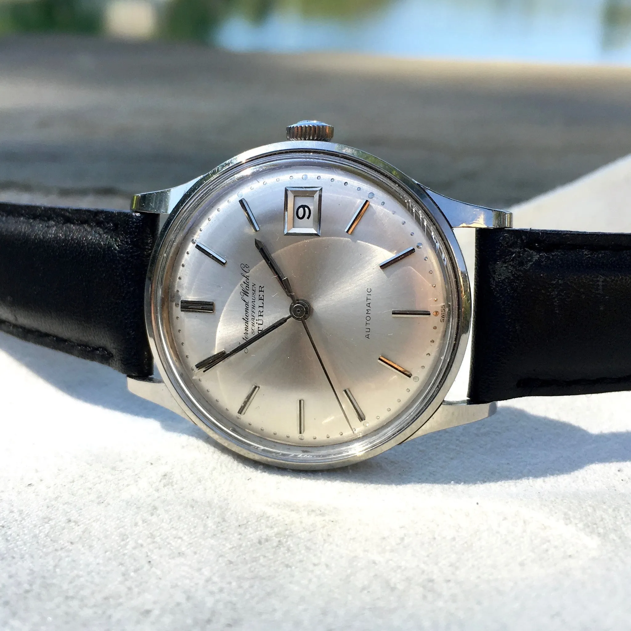 Vintage IWC Shaffhausen 809A Automatic Cal. 8541 Turler Signed Steel Watch