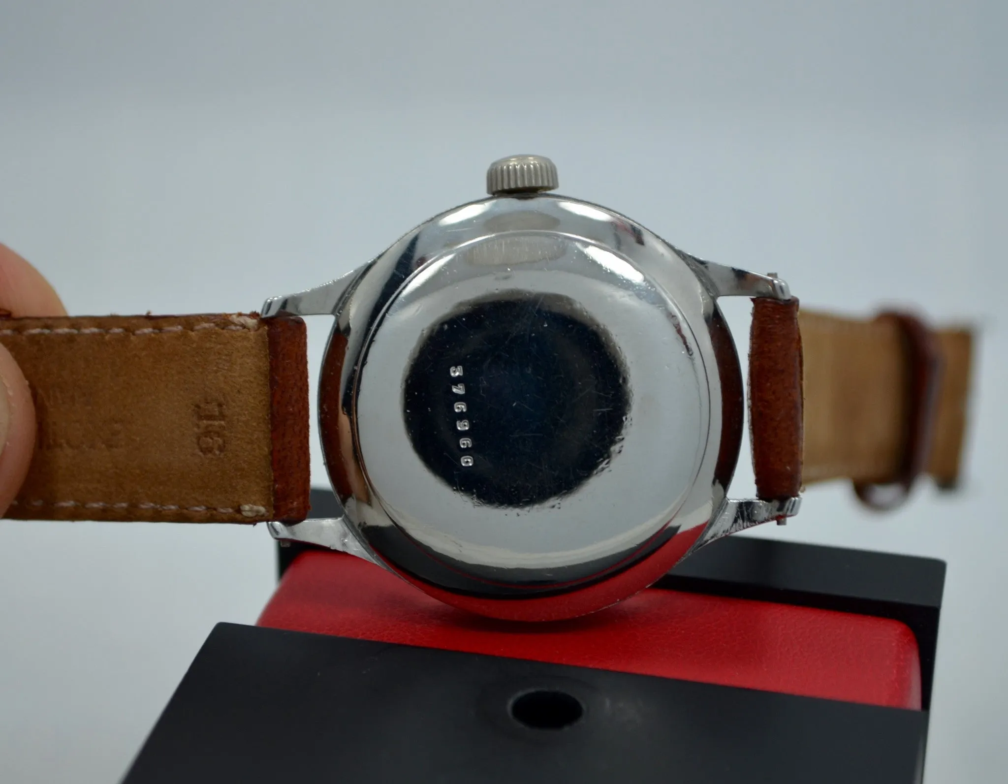 Vintage LeCoultre Steel Bumper Automatic Cal. 12A Two Tone Dial Watch