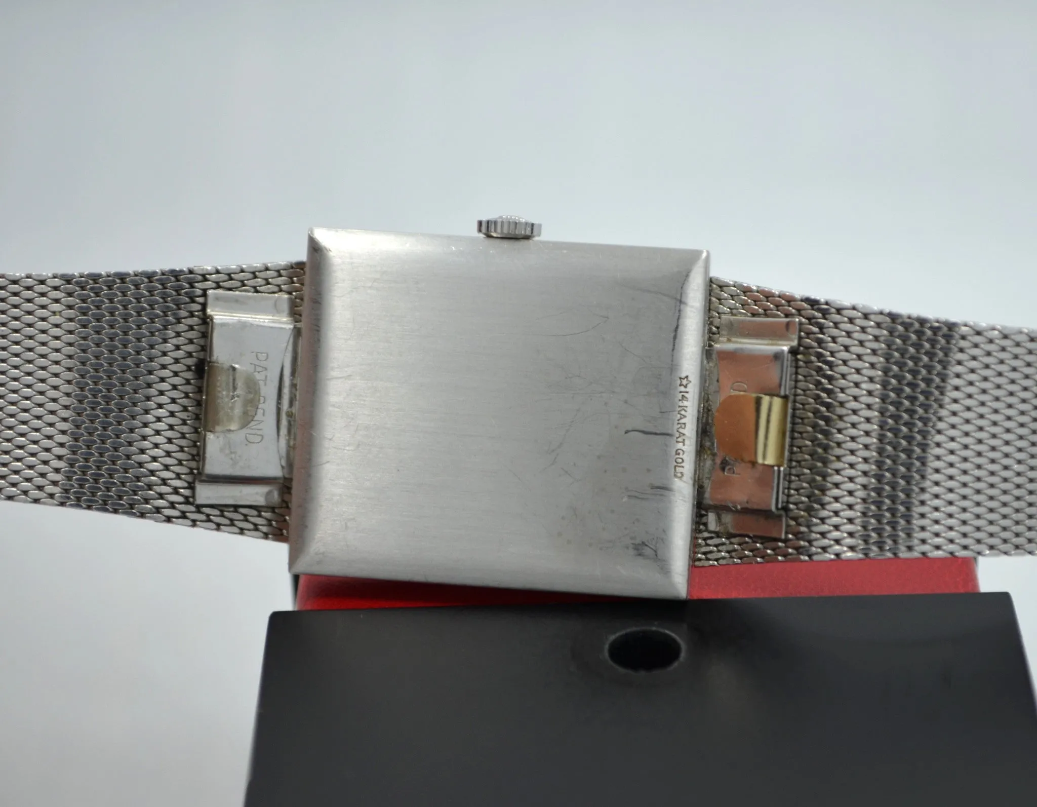 Vintage Longines 14K White Gold Diamond Stainless Steel Cal. L 847.4 Wristwatch