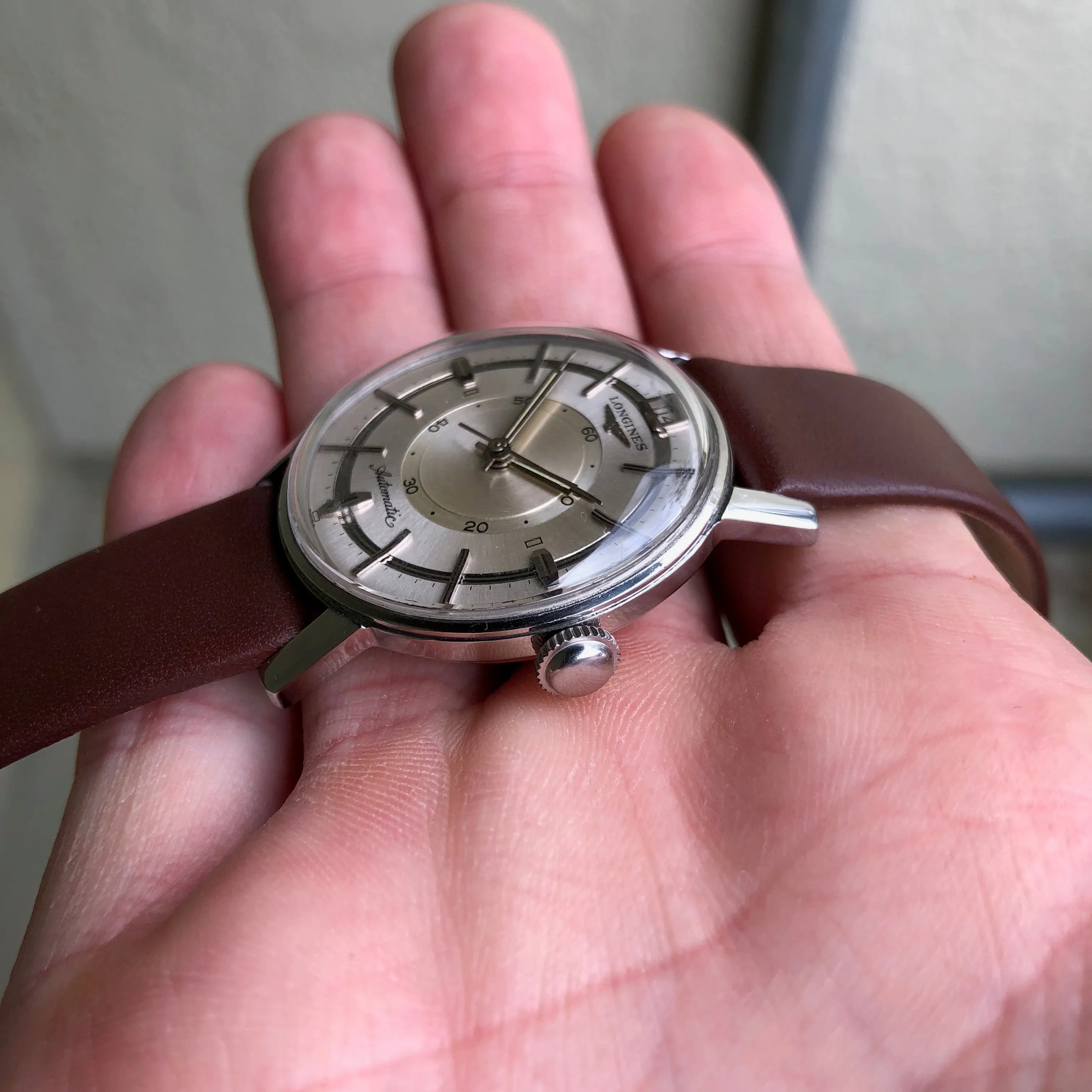 Vintage Longines 2579 Stainless Steel Caliber 341 Automatic 35mm Wristwatch