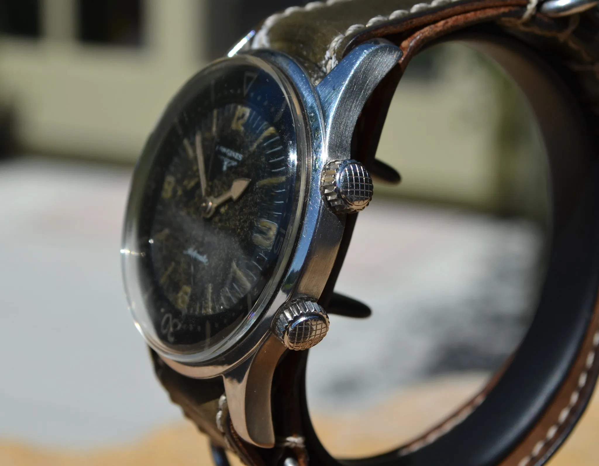 Vintage Longines Compressor 7150-1 Divers 1960's Automatic Stainless Steel Wristwatch