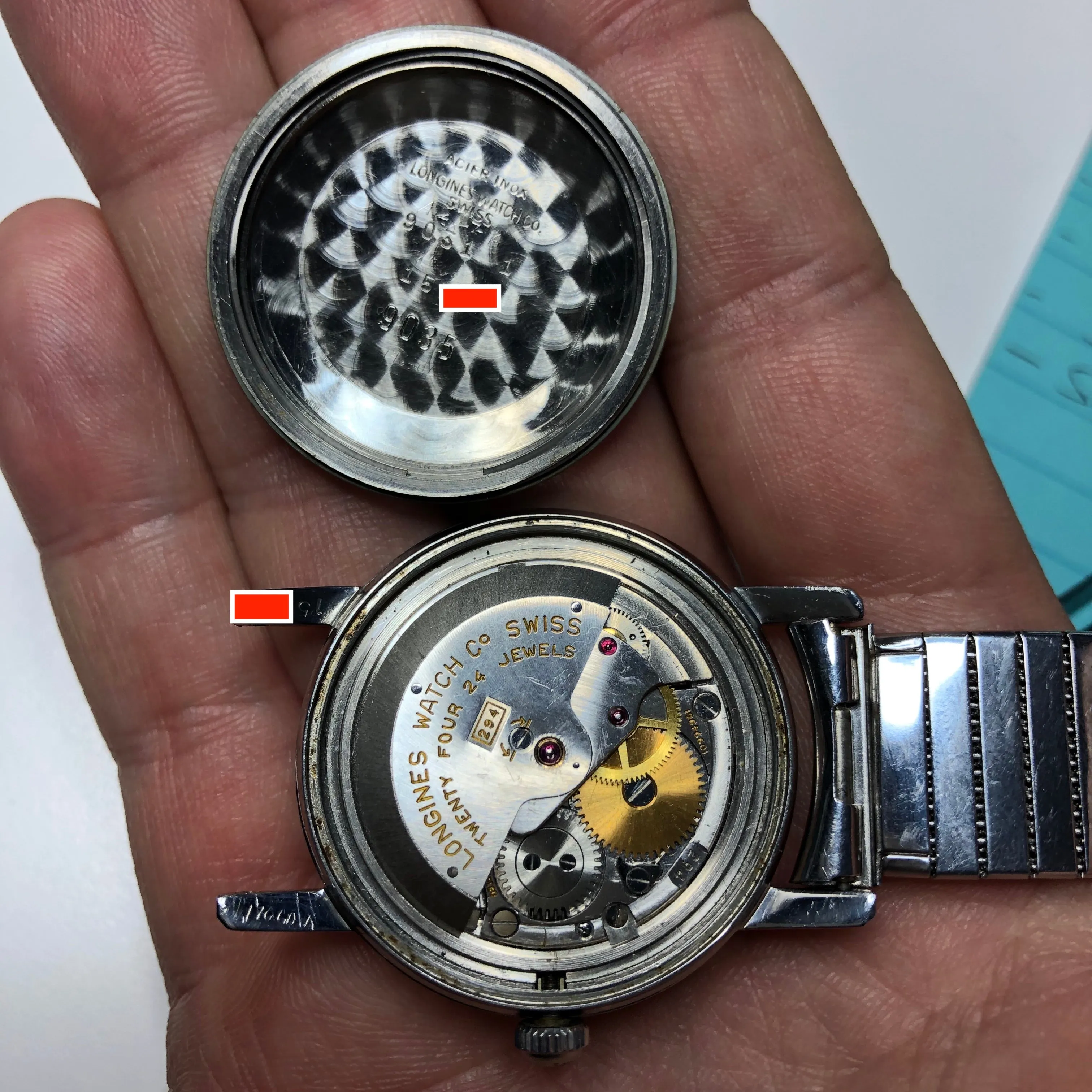 Vintage Longines Conquest Power Reserve 9031 Automatic Cal. 294 Steel Wristwatch Box Papers
