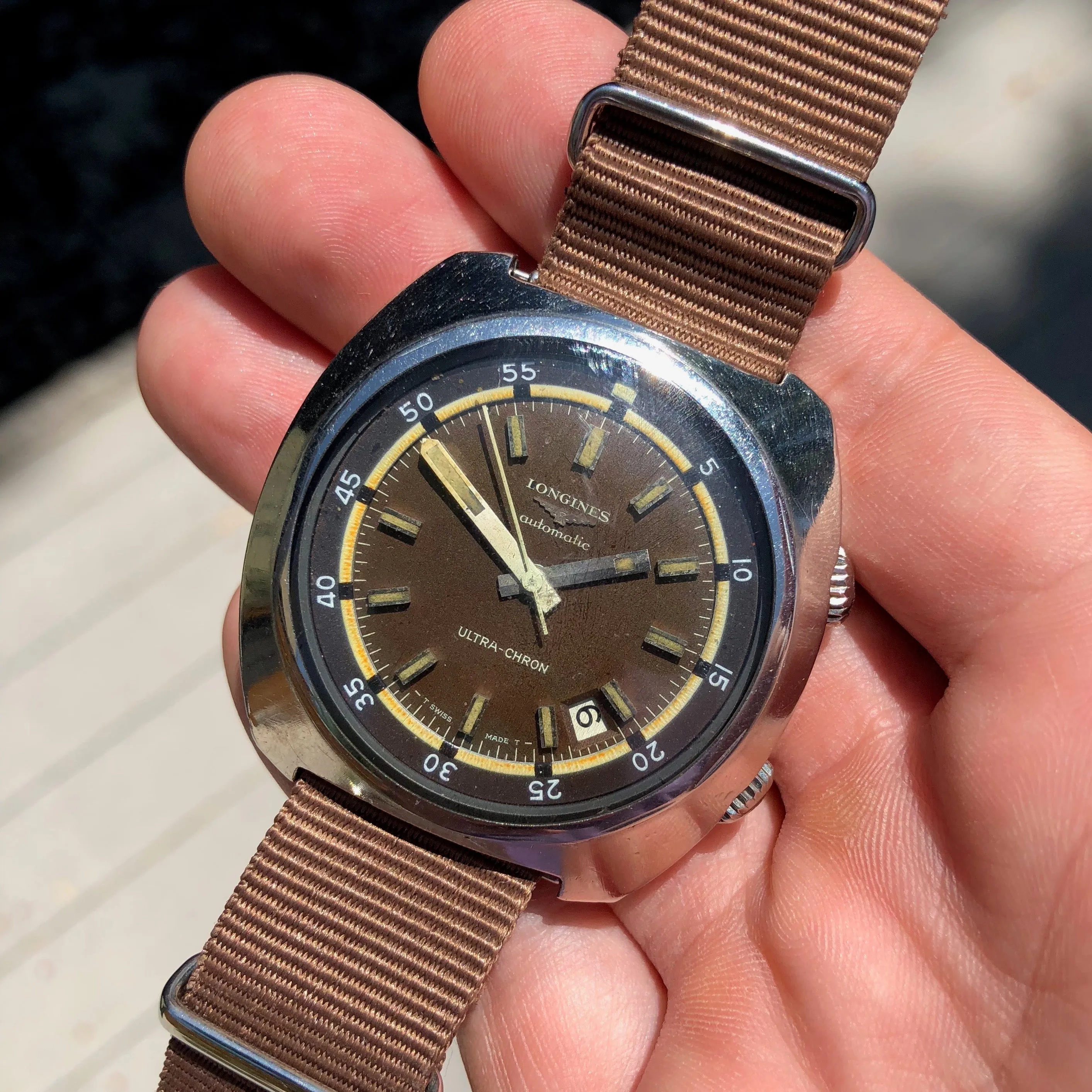 Vintage Longines Ultra-Chron Super Compressor 8221-3 Automatic Caliber 431 Wristwatch