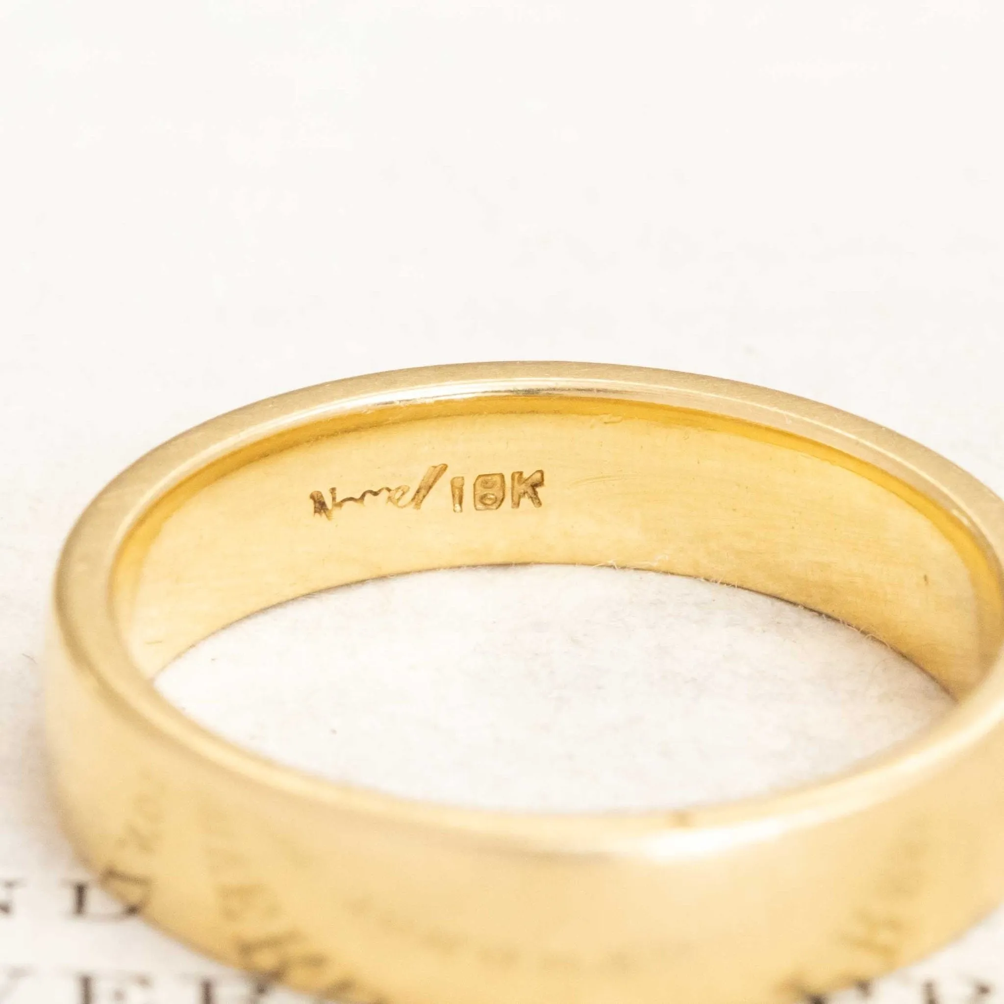 Vintage Men's Wedding Band, 4.90mm