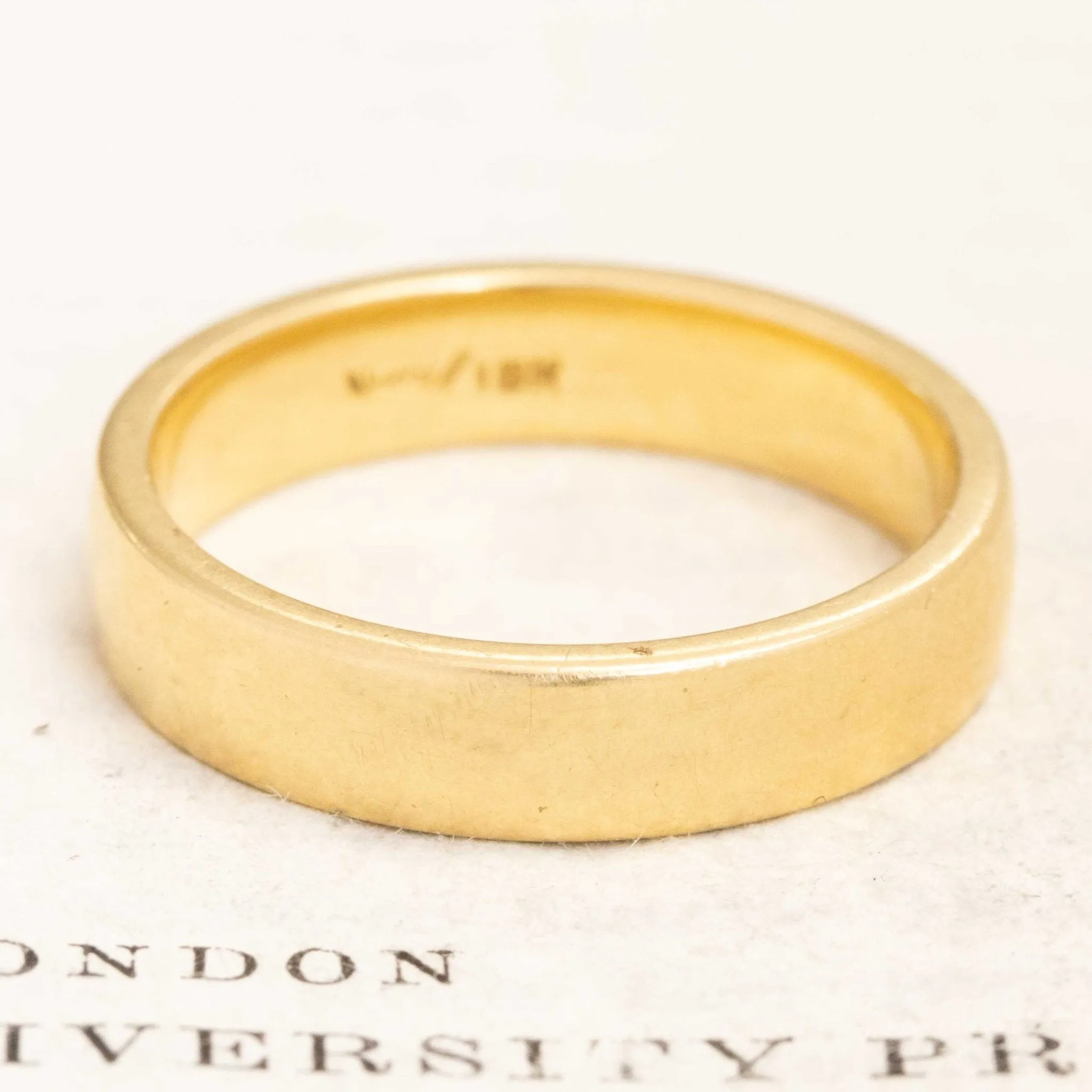Vintage Men's Wedding Band, 4.90mm
