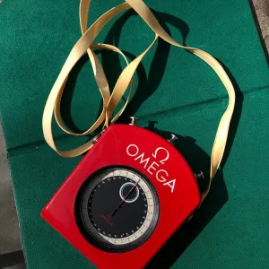Vintage Omega Olympic Split Second Pocket Timer Chronograph Stop Watch