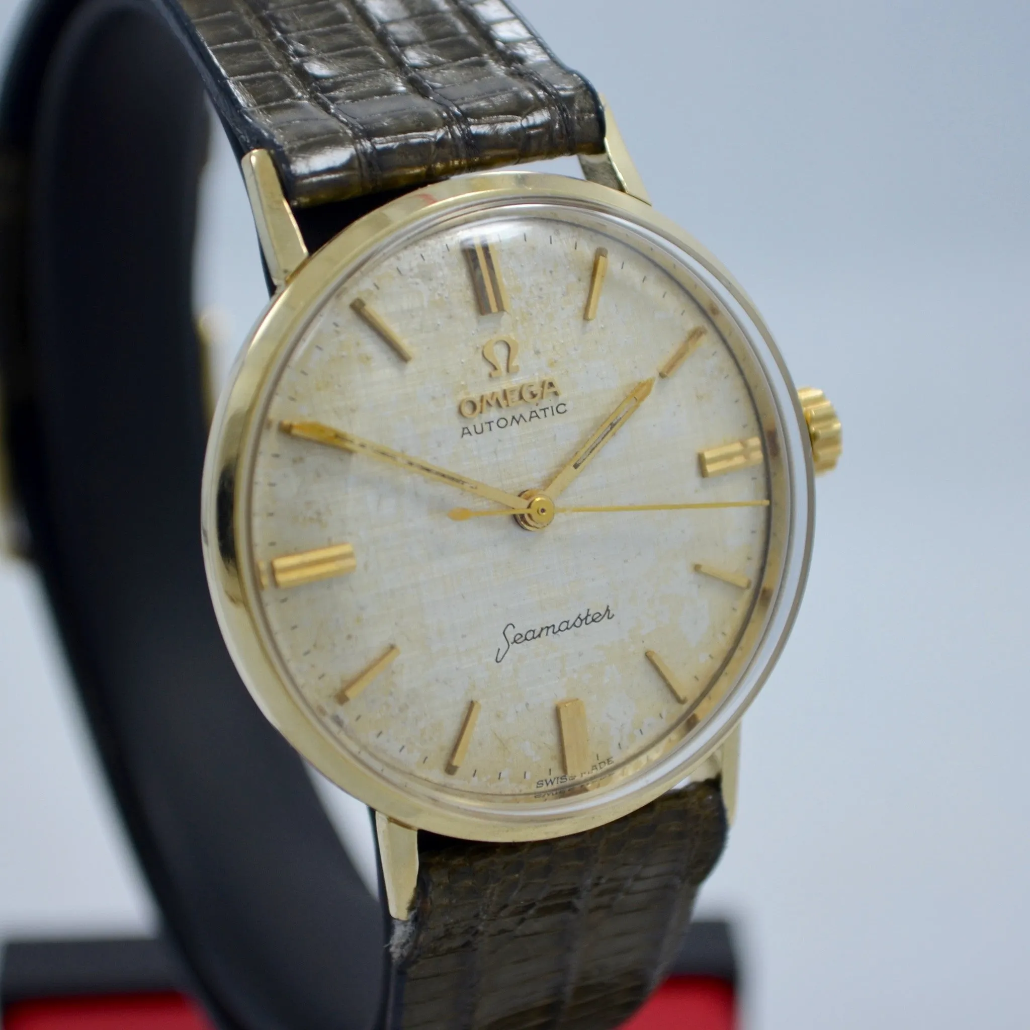 Vintage Omega Seamaster 6590-1 14K Solid Yellow Gold Cal. 550 Automatic Watch