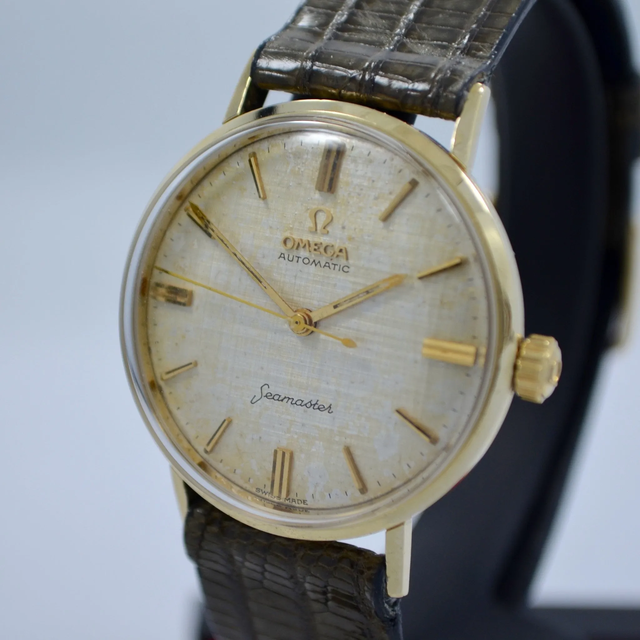 Vintage Omega Seamaster 6590-1 14K Solid Yellow Gold Cal. 550 Automatic Watch