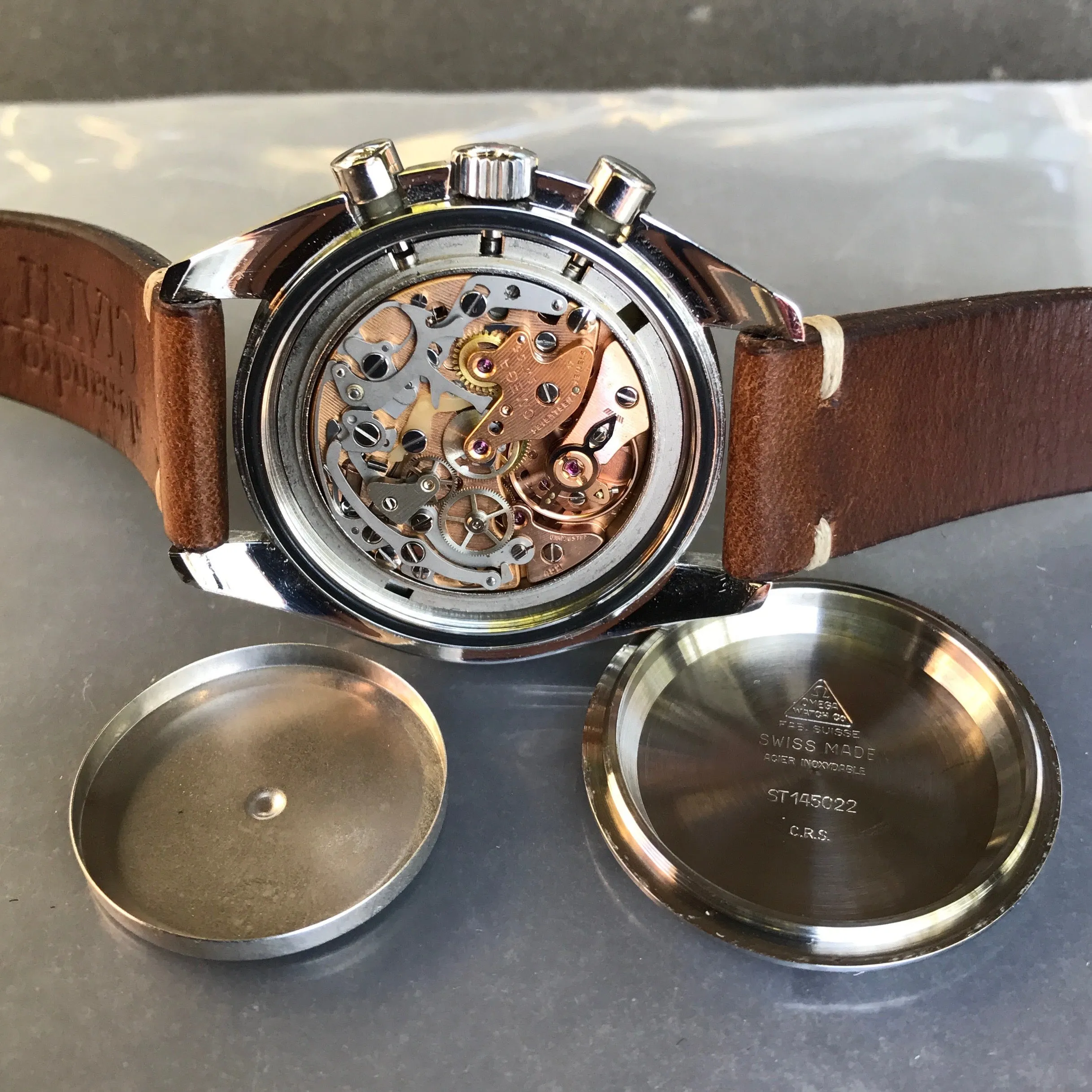 Vintage Omega Speedmaster 145022 ST Steel Chronograph CRS Caliber 861 Manual Wristwatch