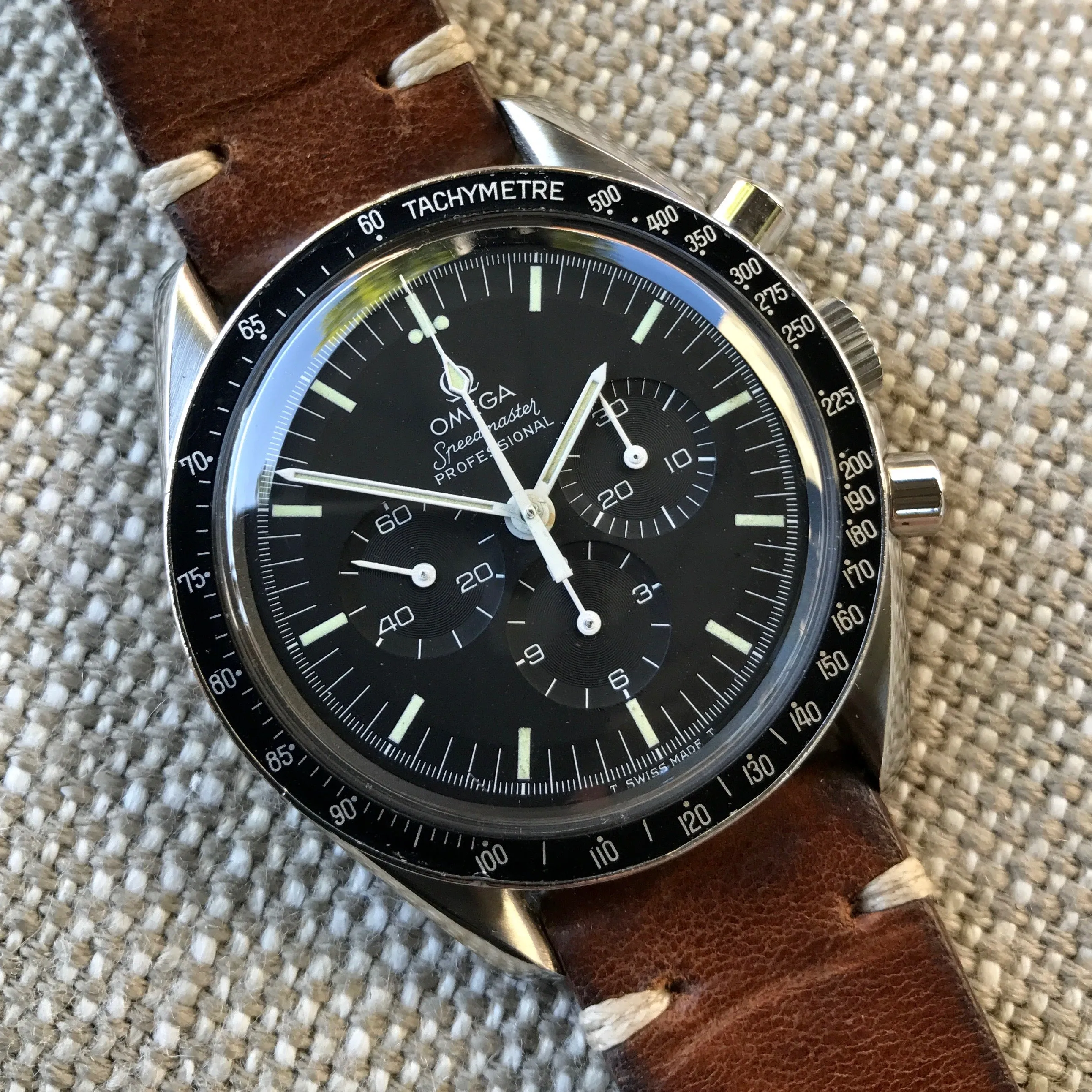 Vintage Omega Speedmaster 145022 ST Steel Chronograph CRS Caliber 861 Manual Wristwatch