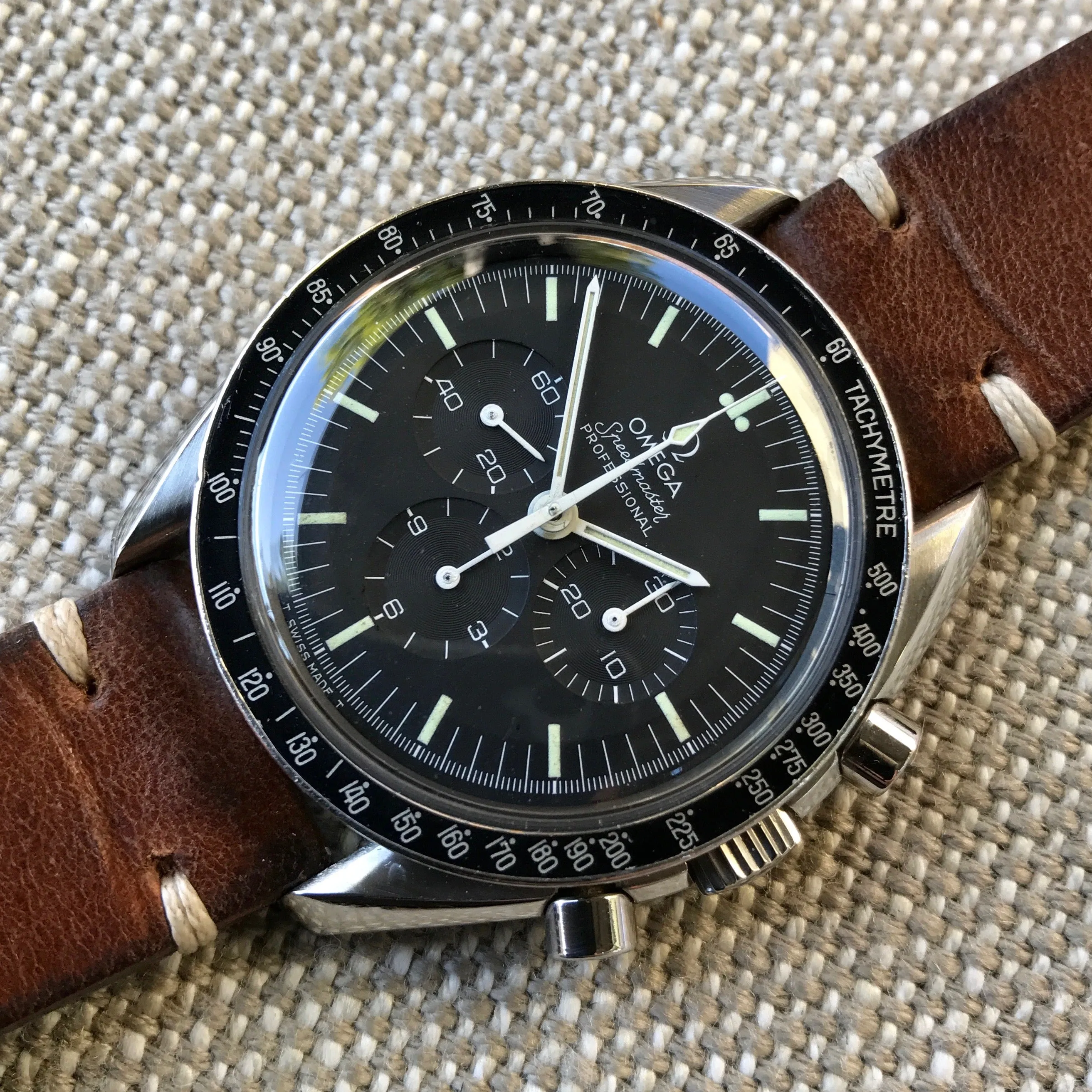 Vintage Omega Speedmaster 145022 ST Steel Chronograph CRS Caliber 861 Manual Wristwatch
