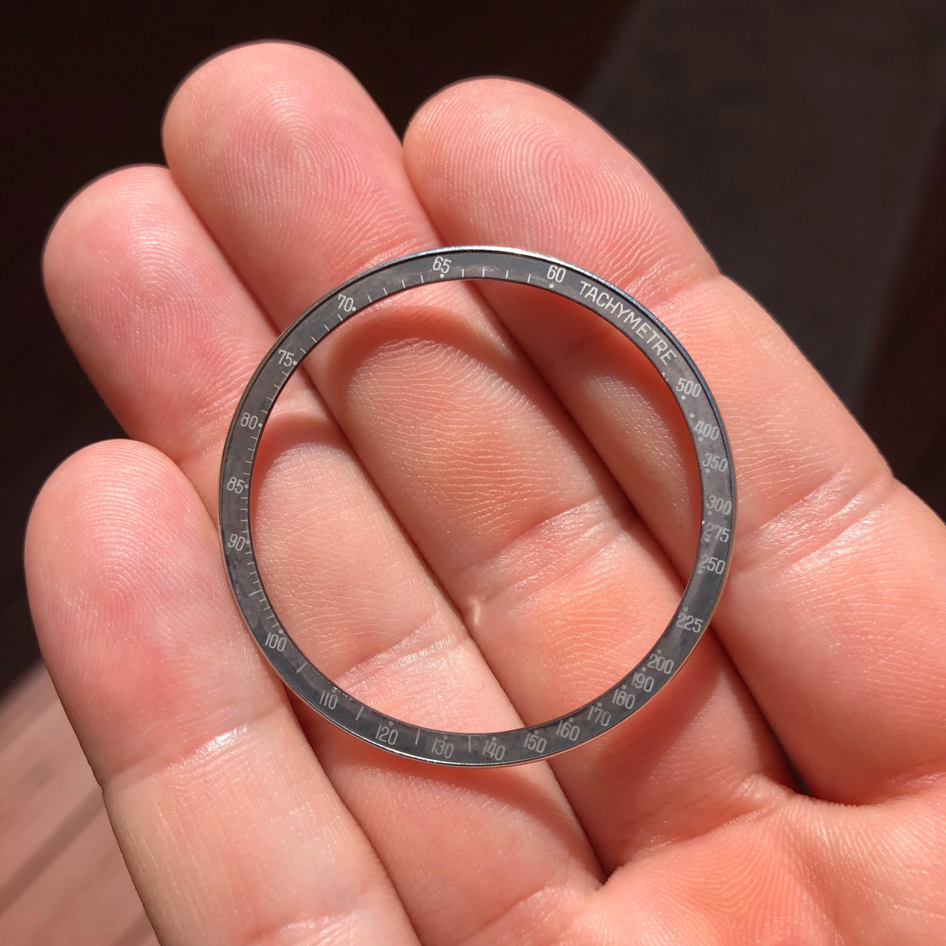 Vintage Omega Speedmaster Ghost Bezel Faded Insert 145.022