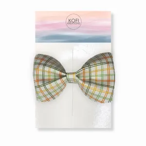 Vintage Rainbow Pinch Hair Bow