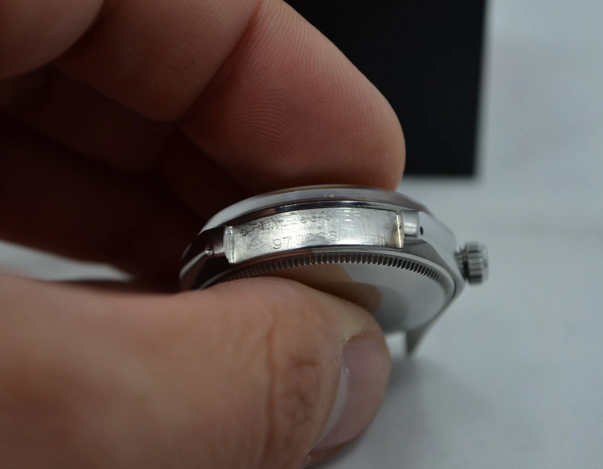Vintage Rolex Air King Precision Rivet Bracelet 5500 Steel Cal. 1530 Watch