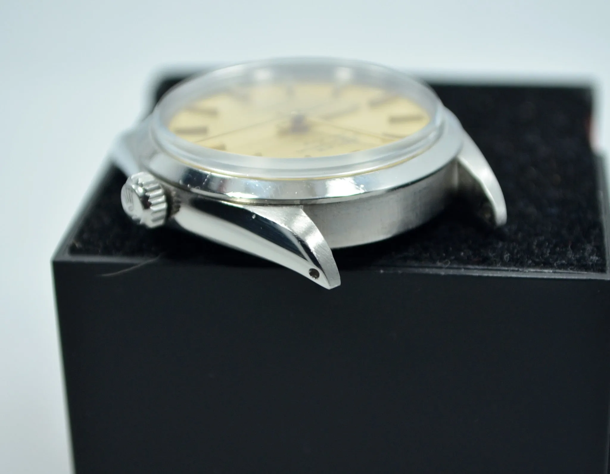 Vintage Rolex Air King Precision Rivet Bracelet 5500 Steel Cal. 1530 Watch