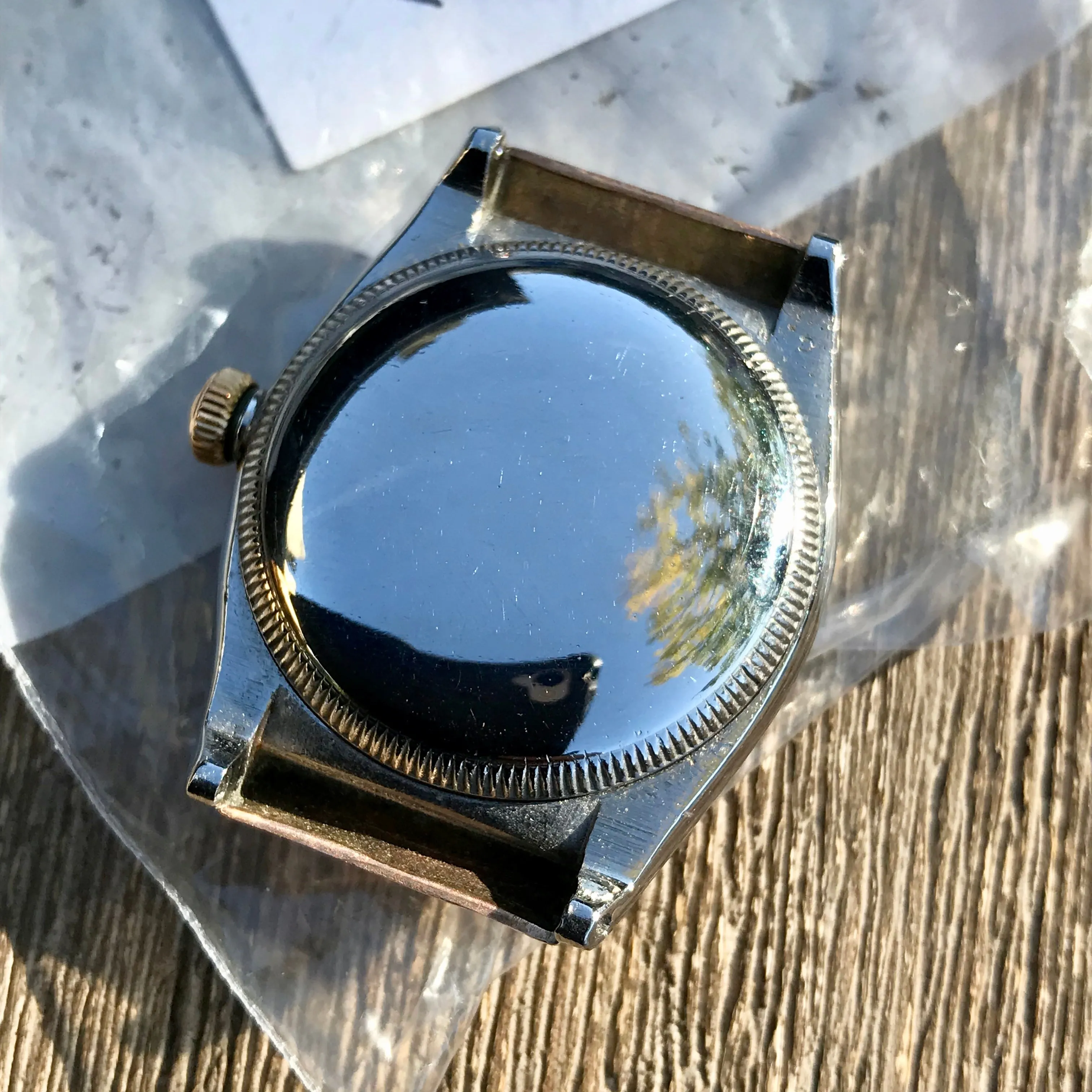 Vintage Rolex Bubbleback 3065 Hood Lugs Pink Gold Steel Automatic Wristwatch
