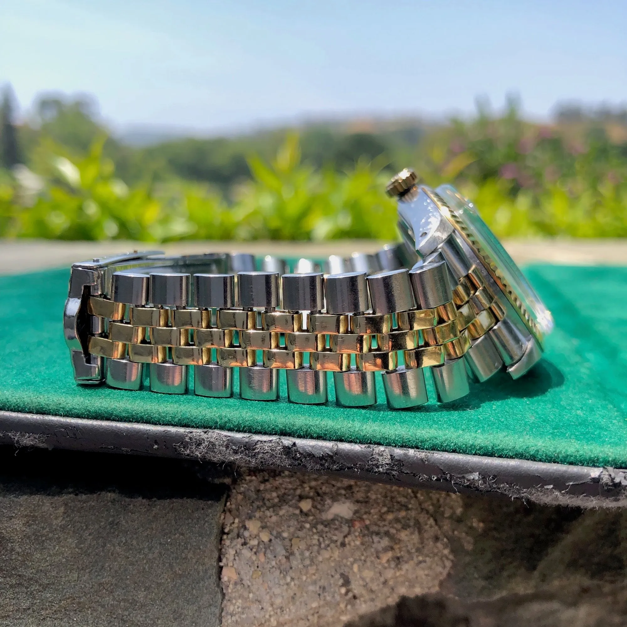 Vintage Rolex Datejust 1601 Steel Gold Two Tone Jubilee Silver Automatic Wristwatch Circa 1967
