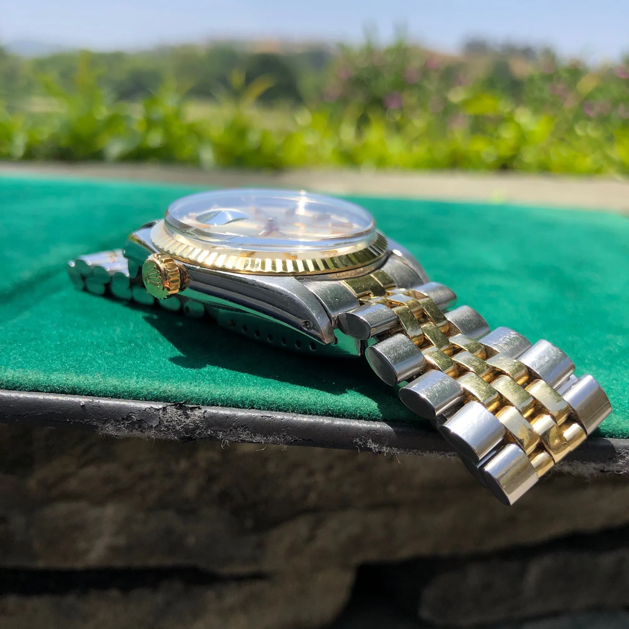 Vintage Rolex Datejust 1601 Steel Gold Two Tone Jubilee Silver Automatic Wristwatch Circa 1967