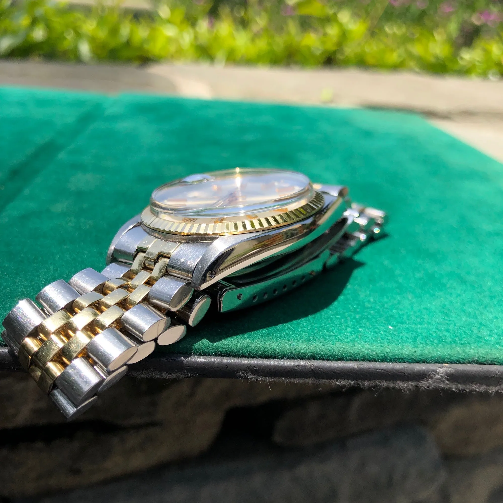 Vintage Rolex Datejust 1601 Steel Gold Two Tone Jubilee Silver Automatic Wristwatch Circa 1967