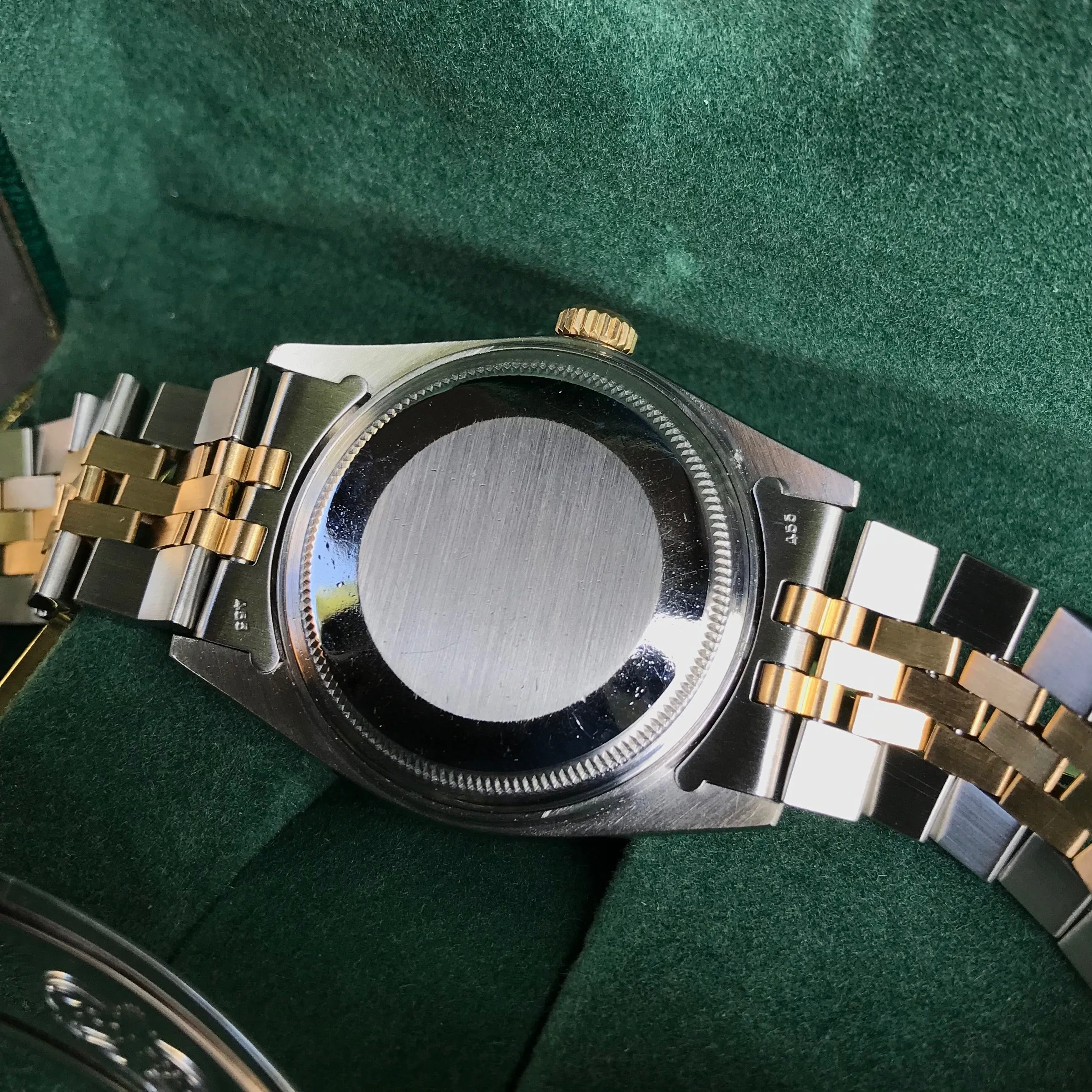 Vintage Rolex Datejust 16013 Two Tone Steel Gold Jubilee Wristwatch 1984 Box Papers