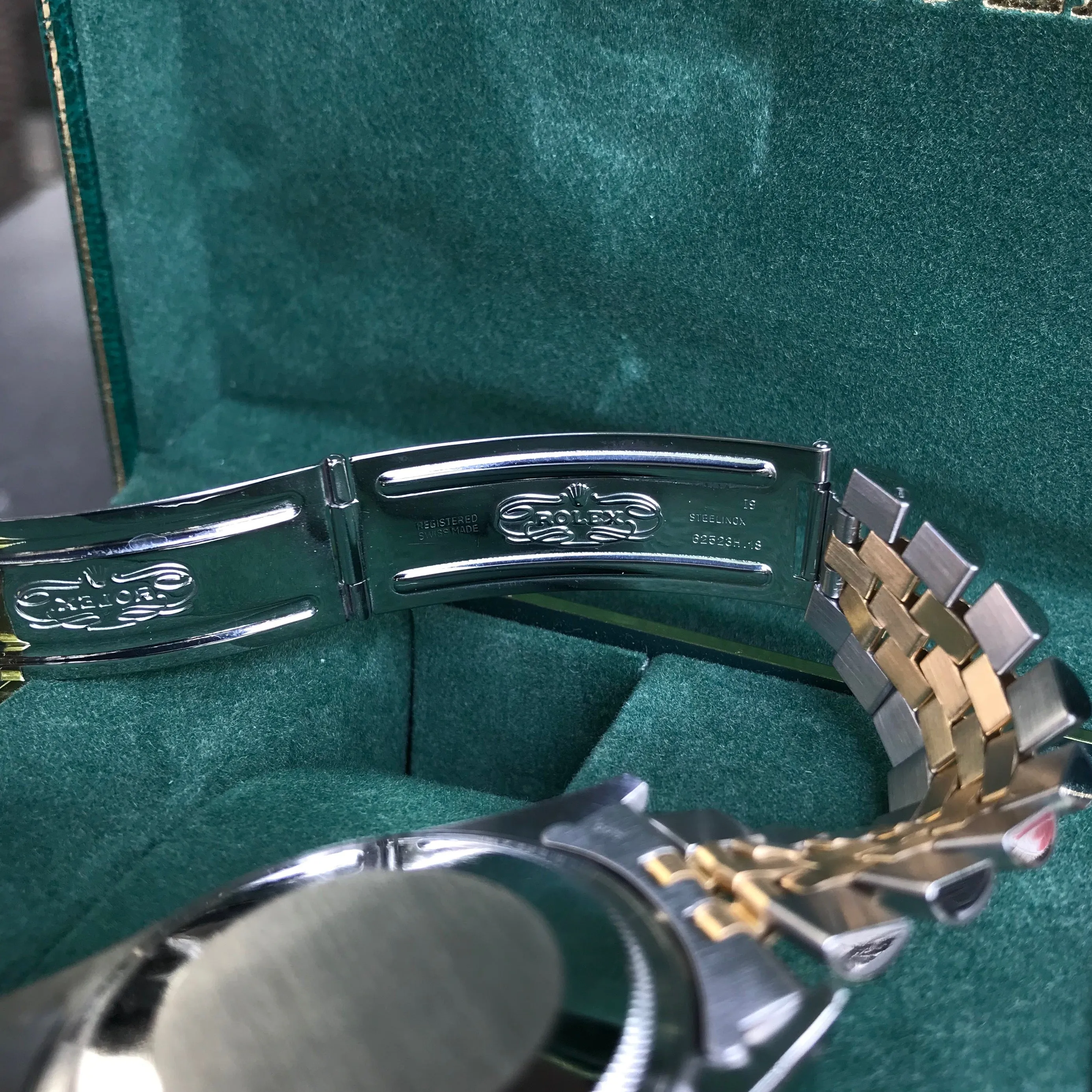 Vintage Rolex Datejust 16013 Two Tone Steel Gold Jubilee Wristwatch 1984 Box Papers