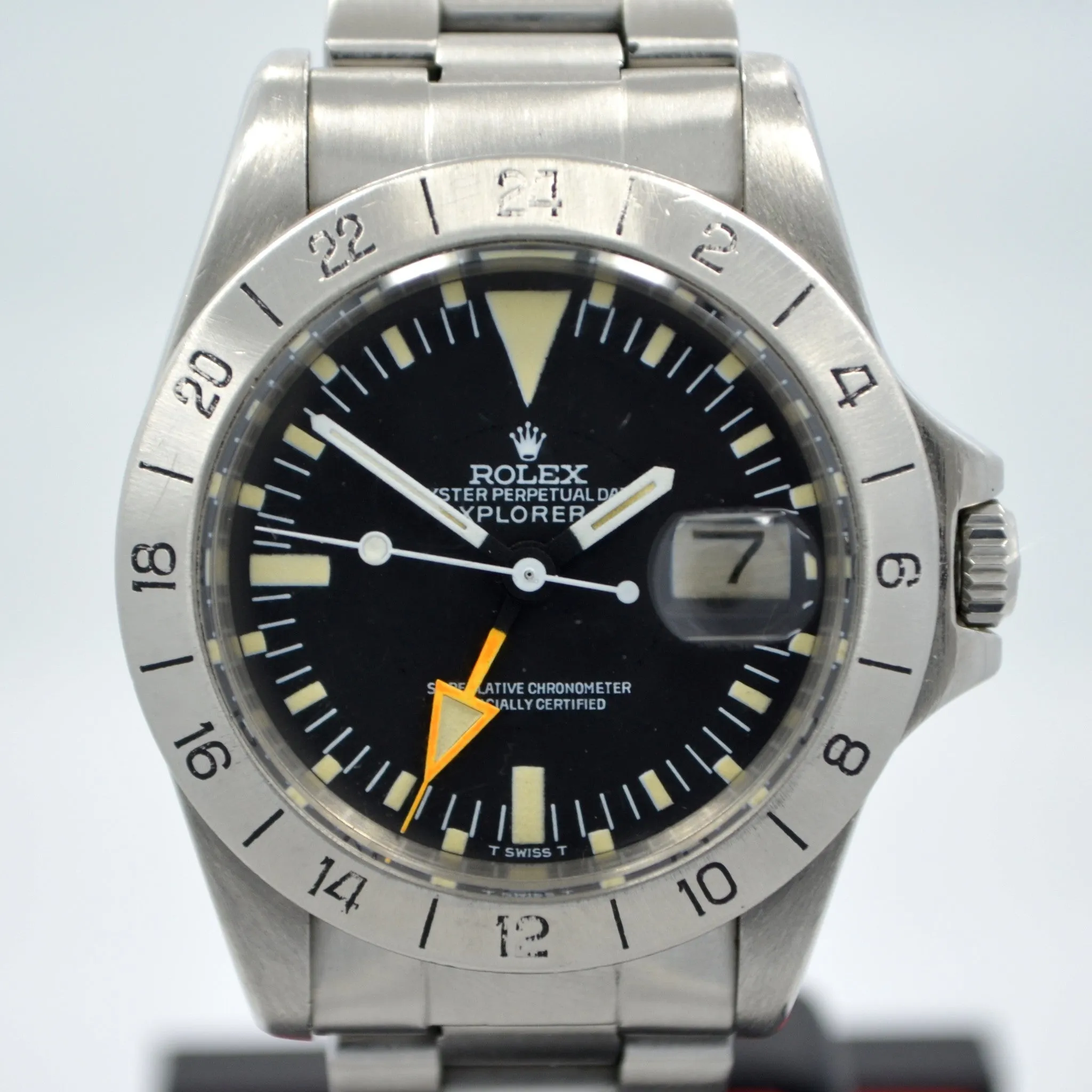 Vintage Rolex Explorer II 1655 Mark II Stern Dial Watch w/ Original Purchase Papers Circa 1974