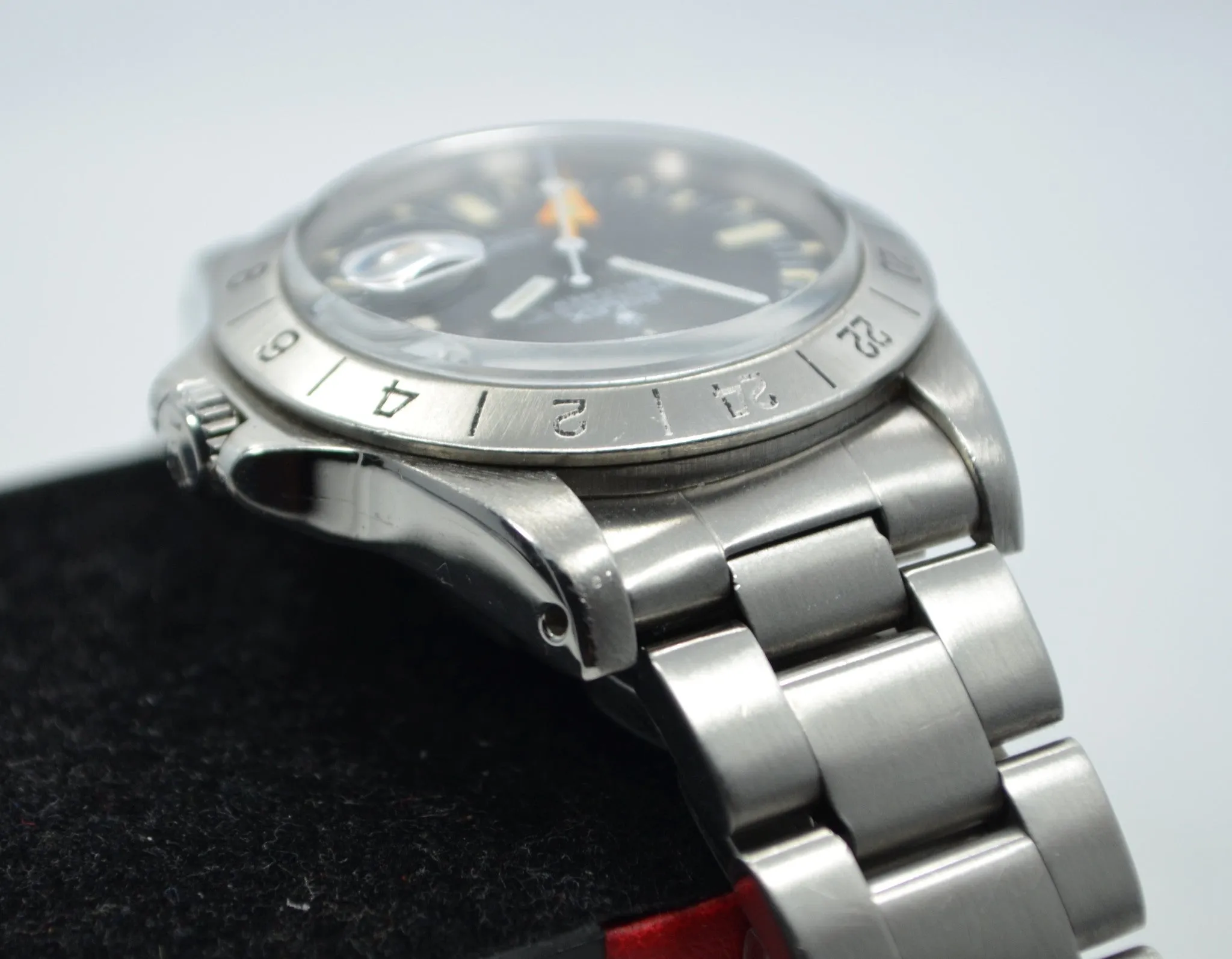 Vintage Rolex Explorer II 1655 Mark II Stern Dial Watch w/ Original Purchase Papers Circa 1974