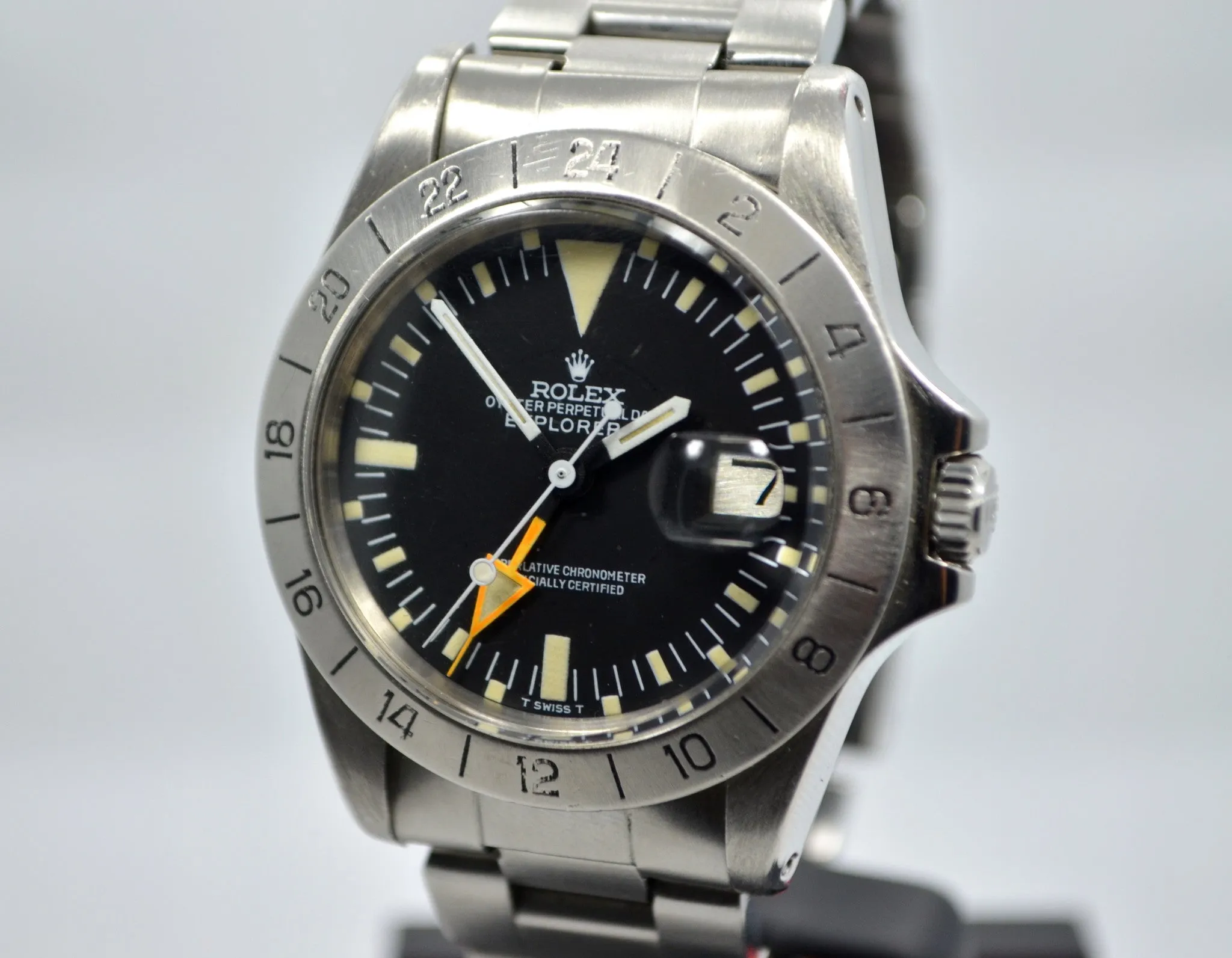 Vintage Rolex Explorer II 1655 Mark II Stern Dial Watch w/ Original Purchase Papers Circa 1974
