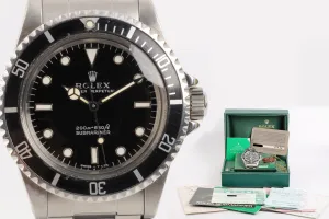 Vintage! Rolex Submariner 5513 Stainless Steel Watch