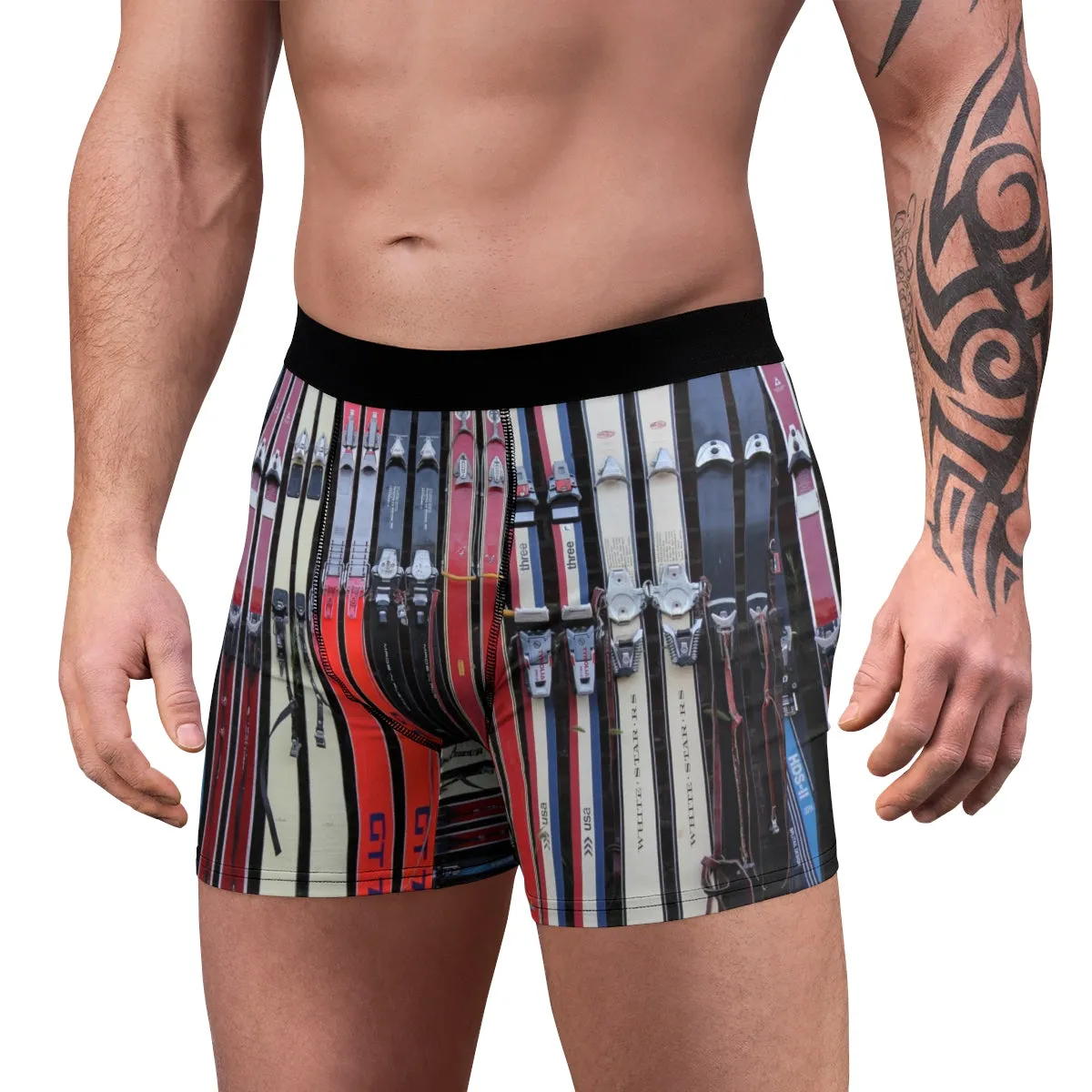 Vintage Skis - Men's Boxer Briefs