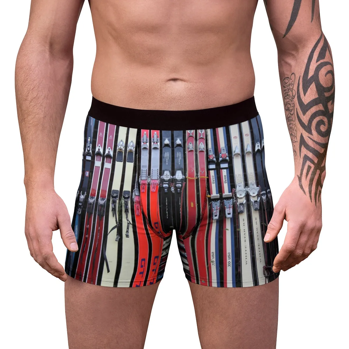Vintage Skis - Men's Boxer Briefs
