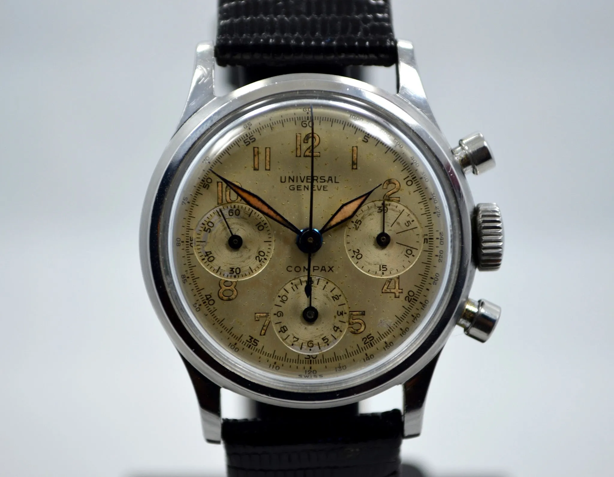 Vintage Universal Geneve Compax 22278 Manual Steel Chronograph Cal. 281 Watch