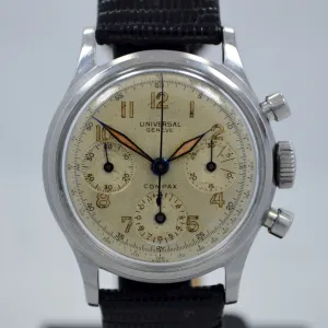 Vintage Universal Geneve Compax 22278 Manual Steel Chronograph Cal. 281 Watch