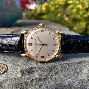 Vintage Vacheron & Constantin 18K Yellow Gold Fancy Teardrop Lugs Cal Wristwatch Circa 1950's