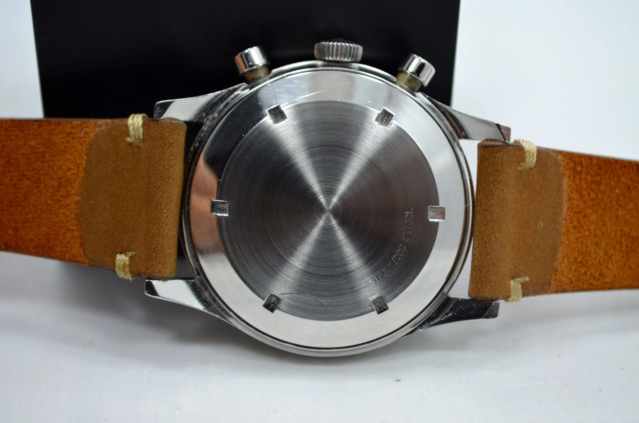 Vintage Wittnauer Professional Chronograph Steel Valjoux 72 Manual Wristwatch