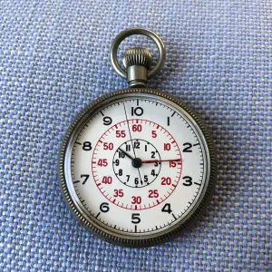 Vintage Zenith Royal Navy Deck H.S.3 WWII Military Pocket Watch