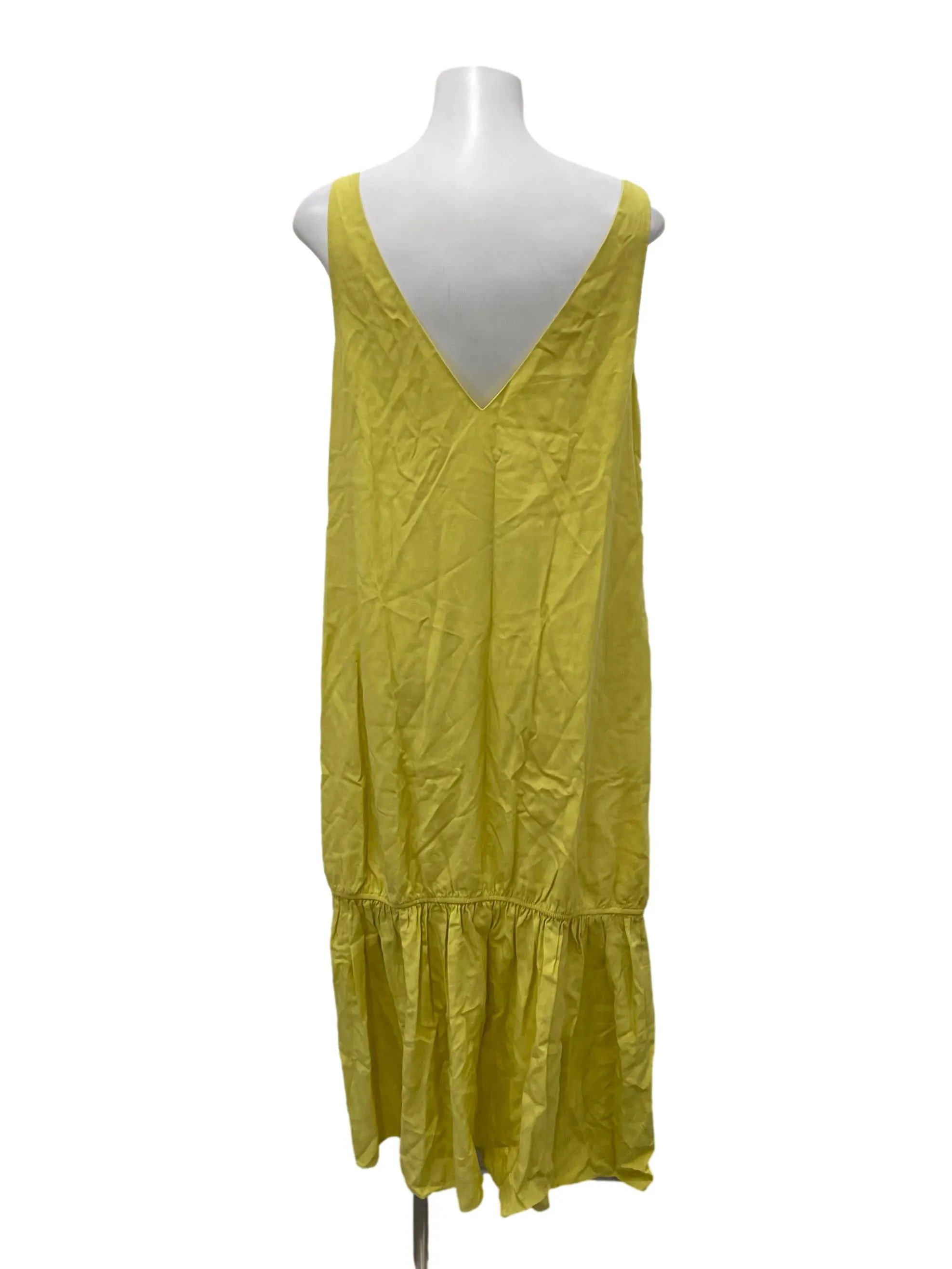 Viscose Boat-Neck Midi Dress OSN